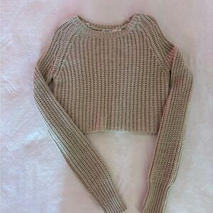 Urban Outfitters Kimchi Blue Cozy Beige Oatmeal Knit Sweater Top Size M NWOT
